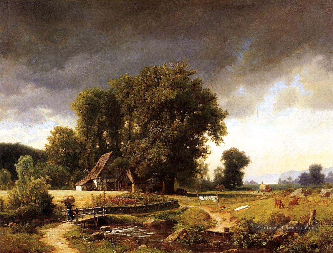 Paysage westphalien Albert Bierstadt Peintures à l'huile